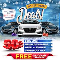Visit LAUGFS CarCare Centres and take advantage of Hot Deals in this Holiday Season