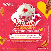 Free Valentine Cupcake from WAFL