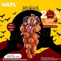 Spend Rs 5000 or more and get 20% off on your total bill at WAFL cafe One galle face and Wellawatte