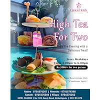 High tea for two at Hotel Clarion