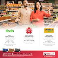Enjoy Exclusive Supermarket Offers and Discounts with NDB Credit Cards!
