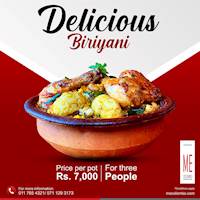 Head on over to ME Colombo and try out our very special pot Biriyani
