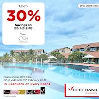 Enjoy up to 30% savings at The Calm Resort with DFCC Credit Cards