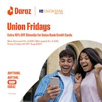 Enjoy Extra 10% OFF Sitewide with Union Bank Credit Cards