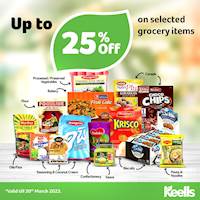 Get up to 25% Off on selected grocery items at keells