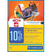 Great online deals at WOW Mall with ComBank Credit Cards