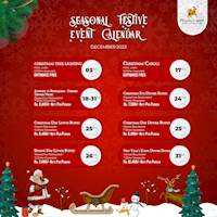Join us this December for our seasonal event calendar at Pegasus Reef