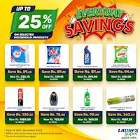 Get up to 25% Off on selected Household Products at LAUGFS Super