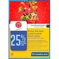 Enjoy the best supermarket fresh deals at Cargills Food City with ComBank Credit Cards
