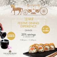 Festive Dining Experience at The Kingsbury Hotel