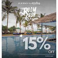 Enjoy up to 15% discount at Jie Jie Beach by Jetwing 
