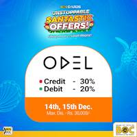 Enjoy up to 30% off with BOC Cards at ODEL