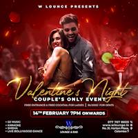 Valentine's night Couple's Only Event at W Lounge