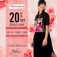 20% OFF on all DFCC Credit Cards & 10% OFF on all DFCC Debit Cards at Nils Store
