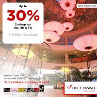 Enjoy up to 30% savings at The Eden Beruwela with DFCC Credit Cards