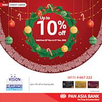 Up to 10% Off at Vision Care Hearing Solution for Pan Asia Bank Credit Cards