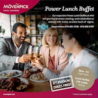 Every 5th person dines free at our expansive Power Lunch Buffet at Movenpick Hotel Colombo