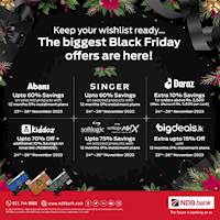 The biggest Black Friday offers with NDB Credit Cards
