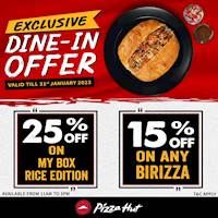 Exclusive Dine-In Offer at Pizza Hut!