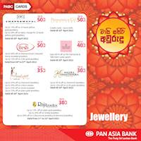Jewellery offers for Pan Asia Bank Cards 