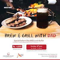 Treat your Dad this Father's Day to an Extra Special BBQ Lunch Buffet at Colombo court Hotel & Spa