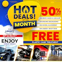 Hot Deals of the month at LAUGFS CarCare centres