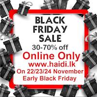 Black Friday Sale at Haidi online only