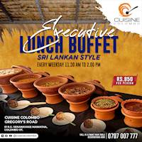  Executive Lunch Buffet at Cuisine Colombo