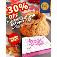 Enjoy 30% off for your purchases on our classic Dutch Breudher & Love Cake at Perera & Sons