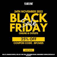 25% off at Zigzag.lk for this Black Friday