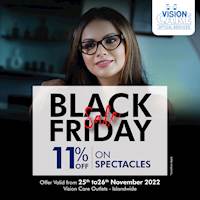 Buy spectacles at any Vision Care Outlet - Island Wide and Enjoy 11% Discount for this Black Friday
