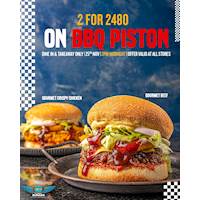 2 for 2480 on BBQ Piston at Steet Burger