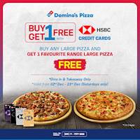 Buy 1 Get 1 Free with HSBC Credit Cards at Domino's Pizza