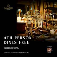 4th Person Dines Free at Galadari Hotel