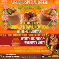 Get a 1 Full Tandori Style Chicken for FREE at Pot Biriyani