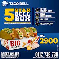 Enjoy the weekend like a star with the 5 Star Bell Box from Taco Bell
