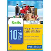 Enjoy the special seasonal offers at Keells with ComBank Credit Cards