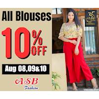 10% Discount on All Blouses at ASB Fashion