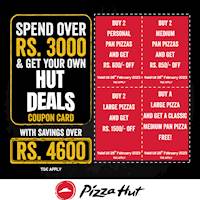 HUT DEALS Coupon Cards from Pizza Hut!
