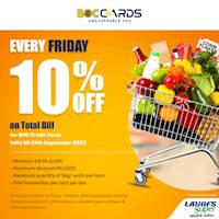 Enjoy 10% discount every Friday for BOC Credit Cards at LAUGFS Super!