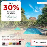 Enjoy up to 30% savings at Hotel Sigiriya with DFCC Credit Cards