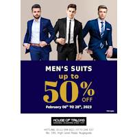 Men's Suits upto 50% OFF