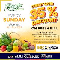 Up-to 35% DISCOUNT for Vegetables, Fruit, Meat, Seafood, Hot Food & Bakery for BOC Credit & Debit Cards at GLOMARK