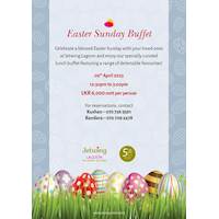 Easter Sunday Buffet at Jetwing Lagoon 
