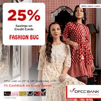 Enjoy 25% savings at Fashion Bug with DFCC Credit Cards