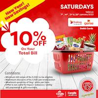 Dialog Finance Debit cardholders can now get 10% OFF on Total Bill