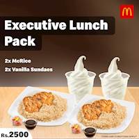Get 2 McRice and 2 Vanilla Sundaes for just Rs.2,500 at McDonalds
