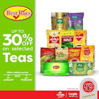 Get up to 30% off on selected Teas at Cargills Food City