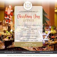 Christmas Day Dinner at The Grand Kandyan