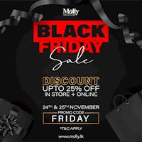 Black Friday Sale at Molly Boulevard